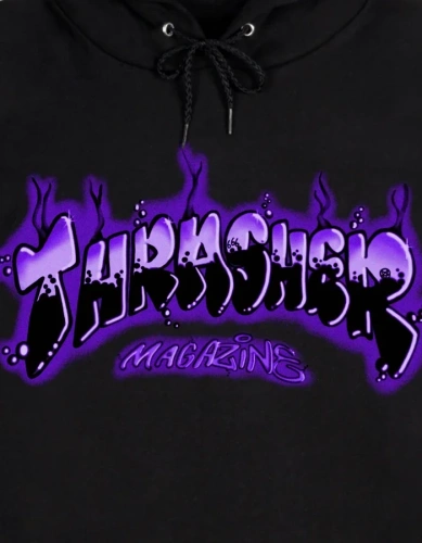 Bluza Thrasher Hood Airbrush Black Purple