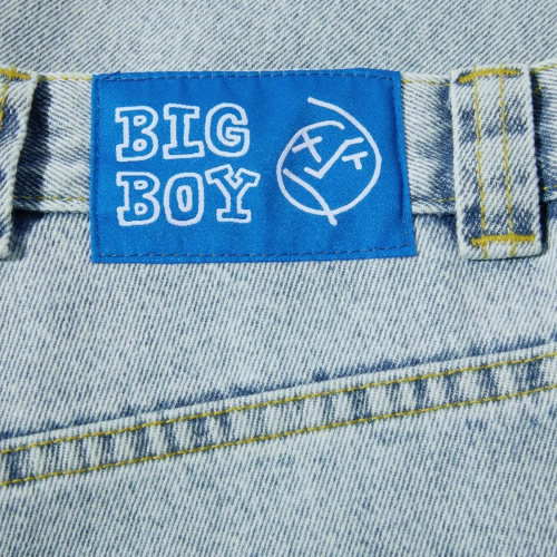 Krótkie spodnie jeansowe Polar Skate Big Boy light blue