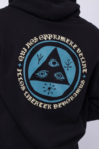 Bluza Welcome Hood Latin Talisman Black / Deep Teal