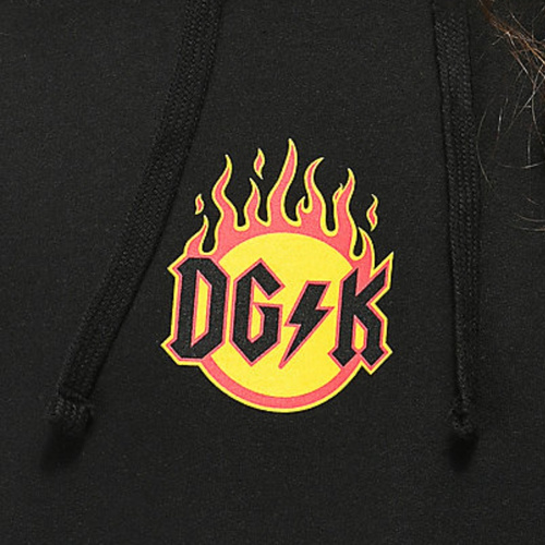 Bluza z kapturem DGK Flame Hoody czarna
