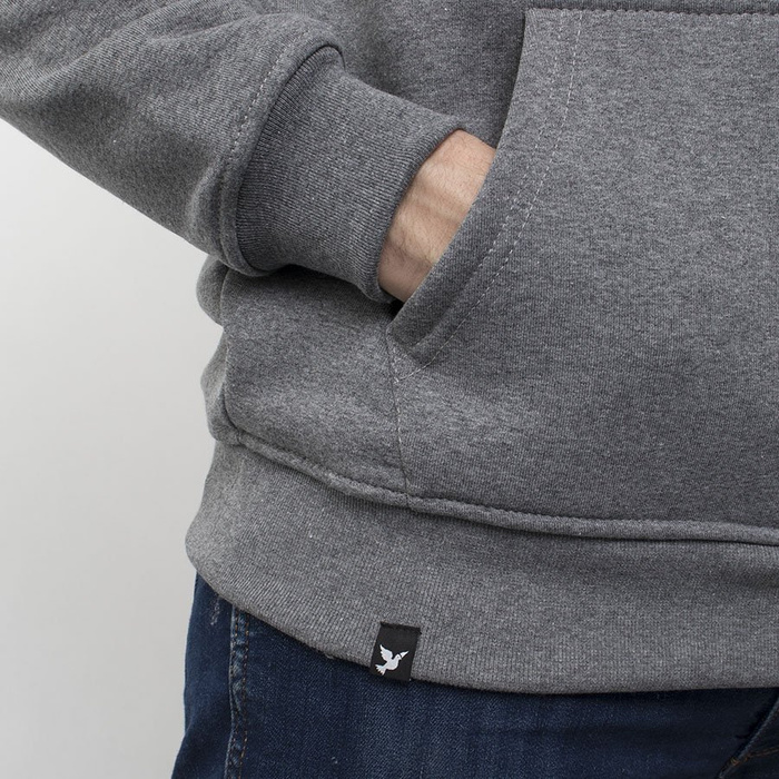 Bluza męska z kapturem Nervous Hood UCOB Grey