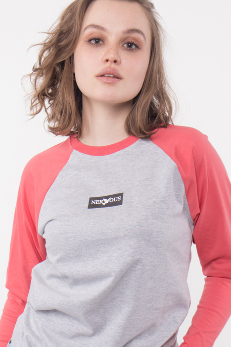 Koszulka Longsleeve Girl Nervous Classic Small Gry/Cor