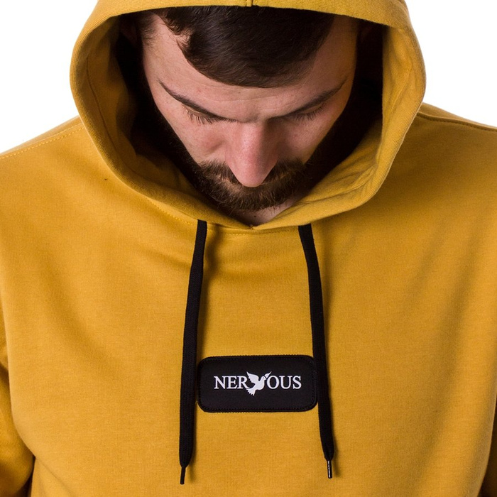 Bluza unisex z kapturem Nervous Hood ND FA19 Classic mustard