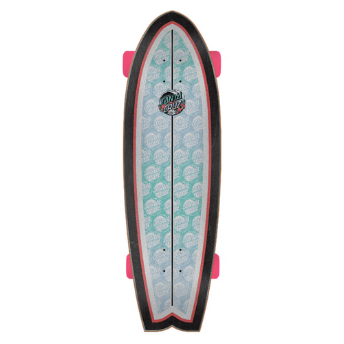 Deskorolka Cruiser Santa Cruz Wave Dot Muchroom Splice Shark 9.00"