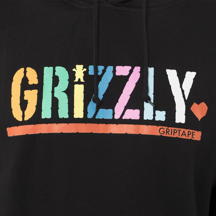 Bluza męska Grizzly Color Block Stamp Hood Blk