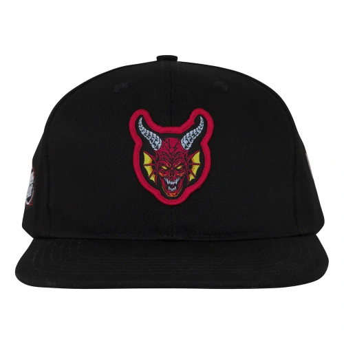 Czapka Santa Cruz x Stranger Things Hellfire Club Snapback czarna