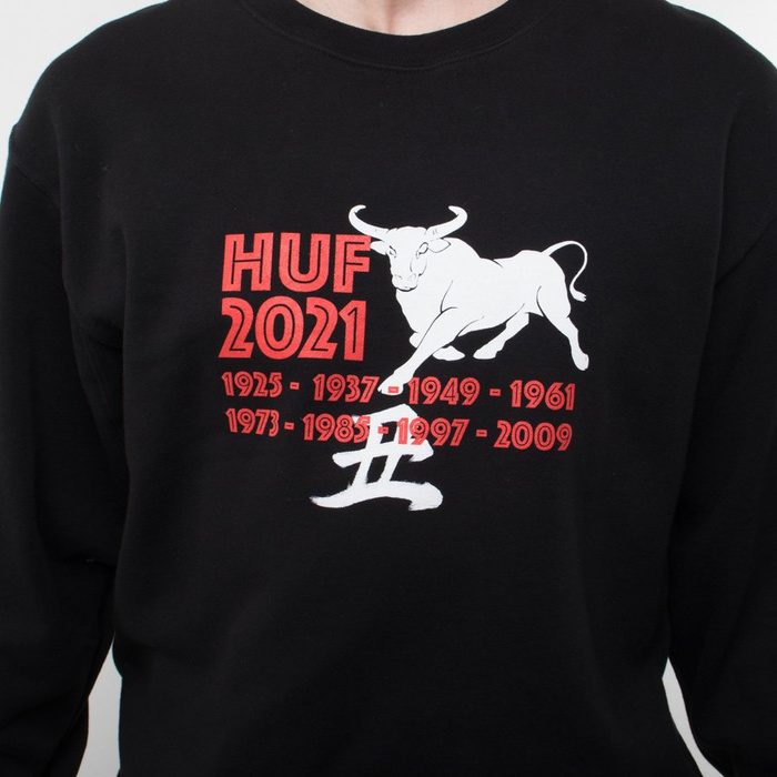 Bluza Crew Huf X Yoto Years Black