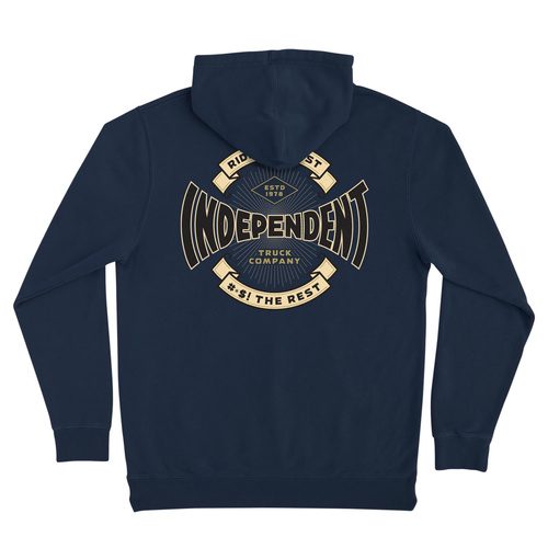 Bluza z kapturem Independent Hood Estabished 78 Heavyweight granatowa