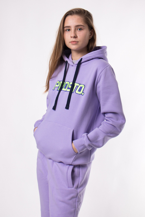 Bluza Damska Prosto Hoodie Apfie Violet