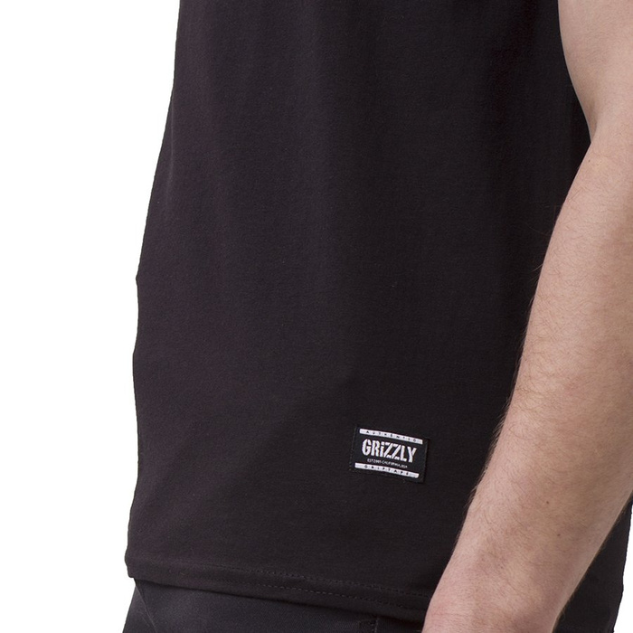 Koszulka męska Grizzly Stamp Fadeway black