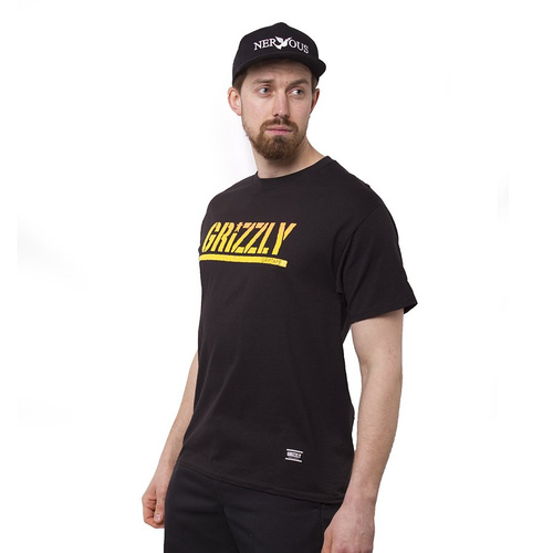 Koszulka męska Grizzly Stamp Fadeway black