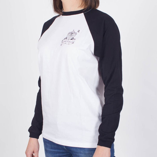 Koszulka LS Nervous Girl F18 Queen Wht/Blk