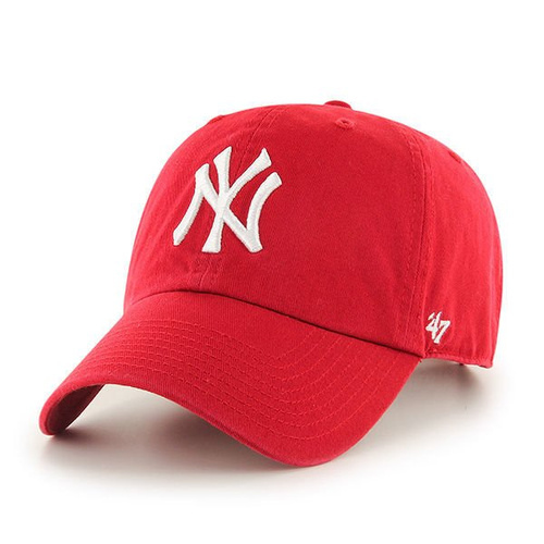 CZAPKA Z DASZKIEM 47 brand MLB New York Yankees Clean Up red