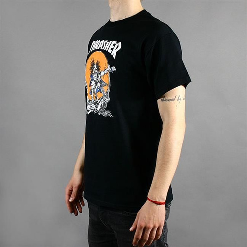 Koszulka THRASHER SK8 Outlaw Black