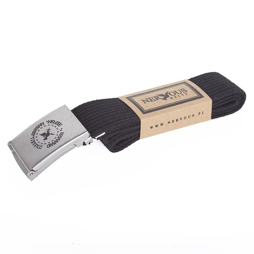 Pasek Nervous Sp20 Parc. Round Blk/Silv