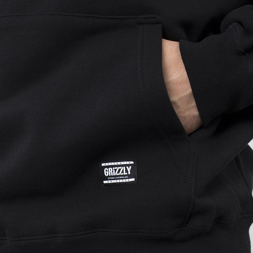 Bluza męska Grizzly Color Block Stamp Hood Blk