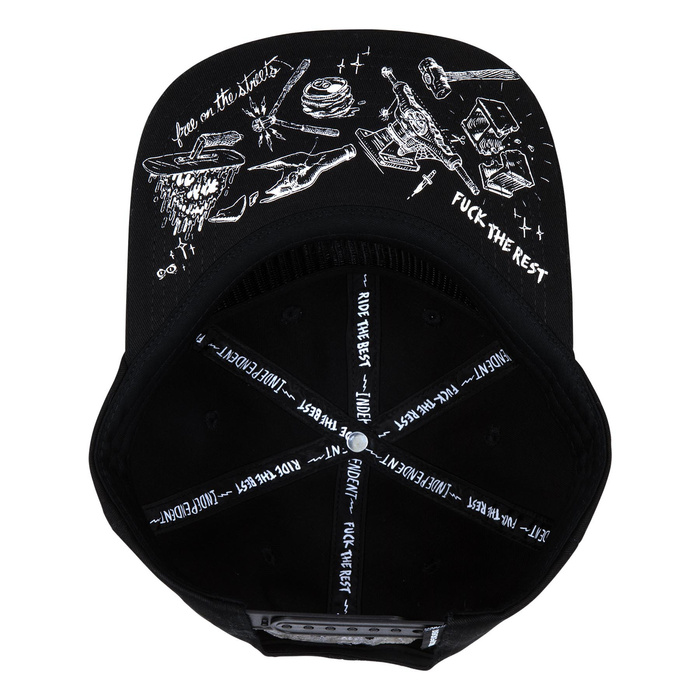Czapka z daszkiem Independent Bratrud Notebook Snapback Unstructured Hat czarna