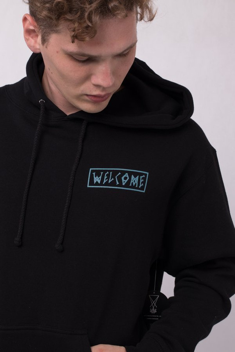 Bluza Welcome Hood Latin Talisman Black / Deep Teal
