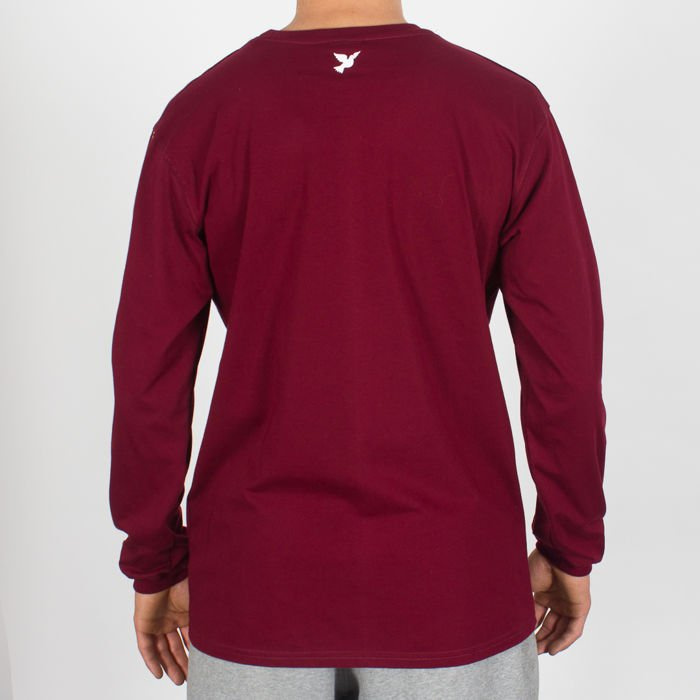 Koszulka LS Nervous F18 Stripes Maroon