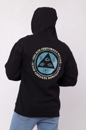 Bluza Welcome Hood Latin Talisman Black / Deep Teal