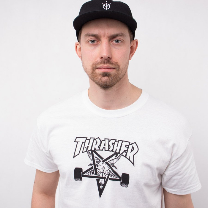 Koszulka Thrasher Sk8 Goat Wht