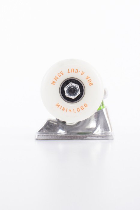 Zestaw Mini Logo Trucki 7.63" Raw + Łożyska Mini Logo + Koła A-Cut White 90 (53mm)