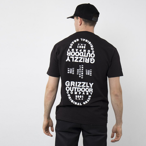 Koszulka Męska Grizzly Mirrored Black