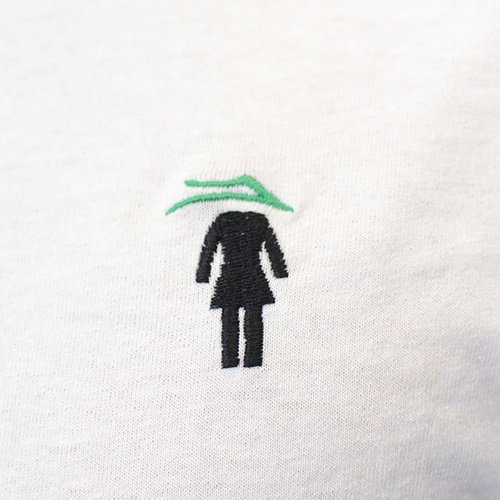 Koszulka Ls Lakai X Girl Pasted Wht