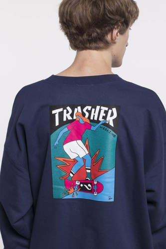 Bluza Thrasher Hurricane Crew Navy