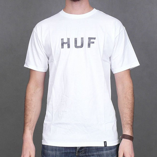 KOSZULKA HUF ORIGINAL LOGO WHT/CAMO
