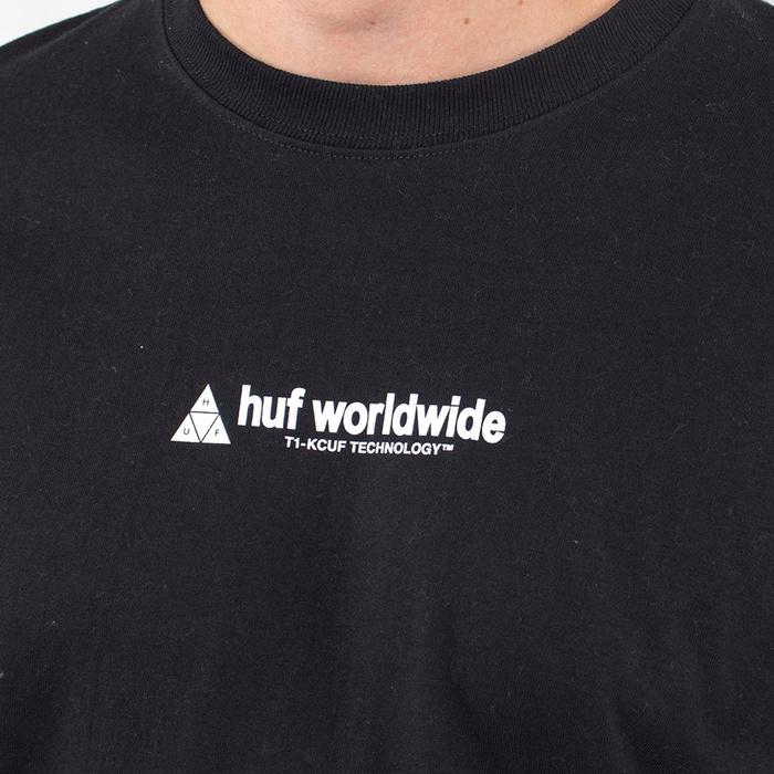 Koszulka Longsleeve Huf Flag Union Black