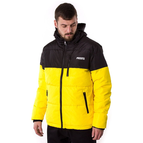 Kurtka zimowa męska Prosto Klasyk Adament black / yellow