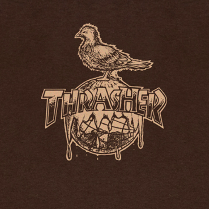 Koszulka Thrasher x Antihero Cover The Earth Dark Chocolate