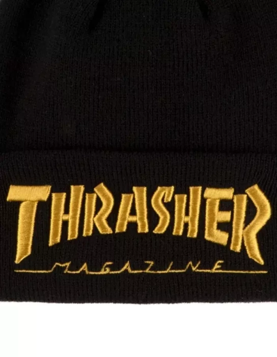 Czapka Thrasher Embroidered Logo Black/Gold