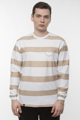 Koszulka Longsleeve Fish Skateboards Around White/ Coffee
