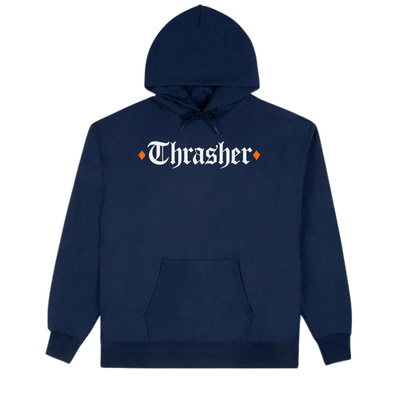 Bluza z kapturem Thrasher x Spitfire End Oath Hoody granatowy
