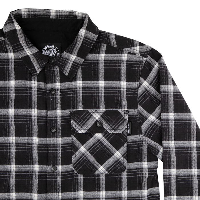 Koszula męska Santa Cruz Classic L/S Flannel Top czarna