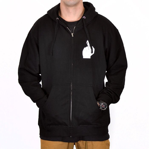 Bluza Girl Zip Hood Bird Black