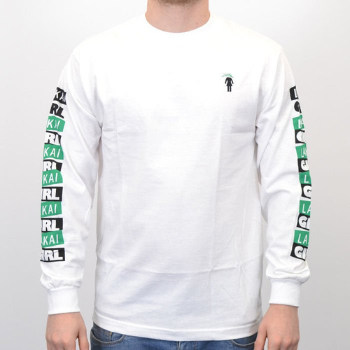 Koszulka Ls Lakai X Girl Pasted Wht
