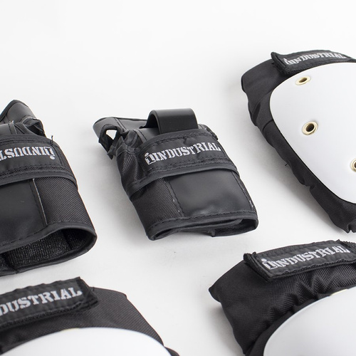 Ochraniacze Industrial Adult zestaw White/Black