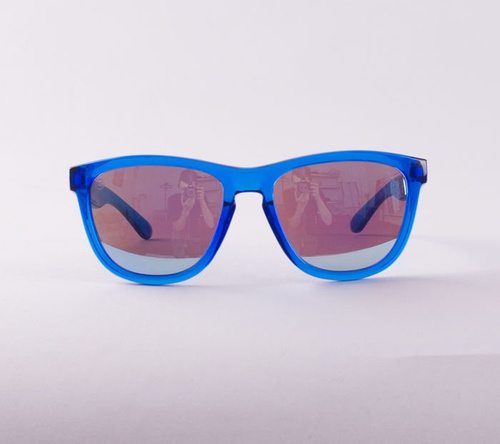 OKULARY KNOCKAROUND PREMIUMS MONOCHROME NIEBIESKIE Z NIEBIEKIMI SZKŁAMI