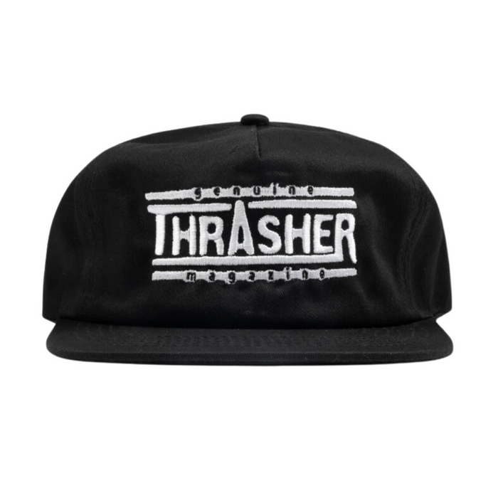 Czapka Thrasher Genuine Logo Snapback Black