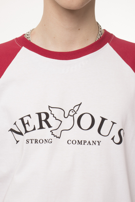 Koszulka Longsleeve LTD Black Nervous First Logo Red/ White