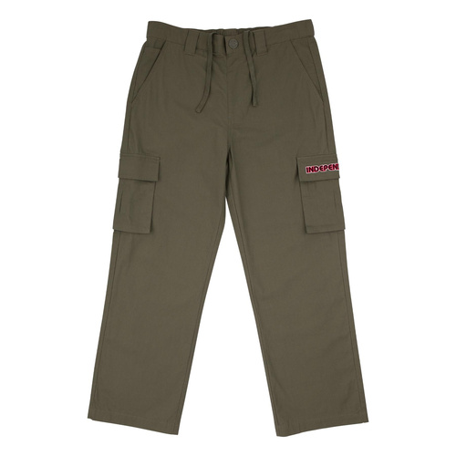 Spodnie męskie Independent Groundwork Cargo Pants oliwkowe