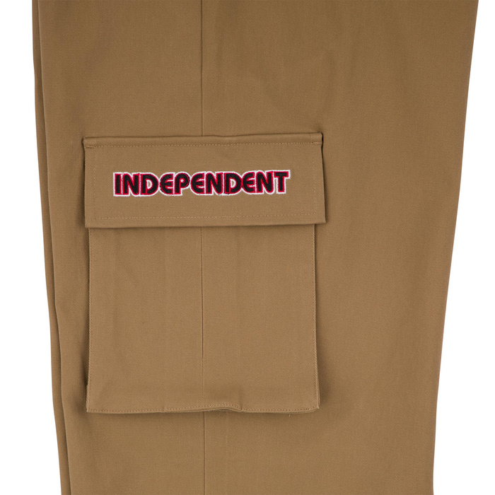 Spodnie męskie Independent Groundwork Cargo Pants brązowe