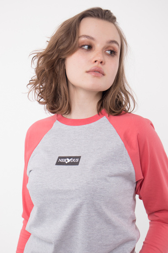 Koszulka Longsleeve Girl Nervous Classic Small Gry/Cor