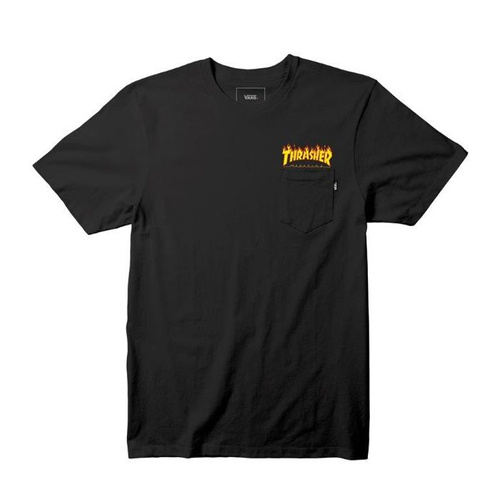 KOSZULKA VANS THRASHER SS PKT TEE BLK