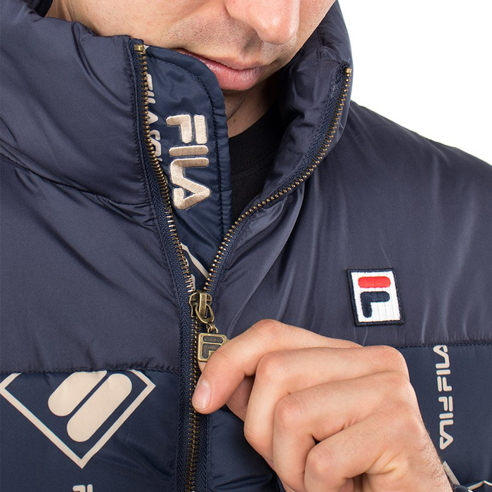 Kurtka Fila Men Avventura Aof Puff Blk Irish-Irish Cream