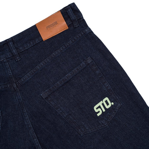 Szorty Prosto Jeans Diag Dark Blue