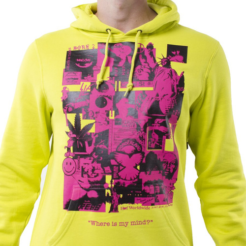 Bluza Męska Huf Hood Where Is My Mind Lime